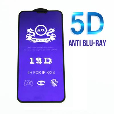 China Anti-fingerprint Blu-ray glass film for iphone X 11 pro 6 7 8 max xs plus 0.26mm 9H explosion-proof glass screen protector for sale