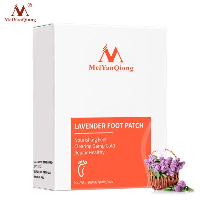 China Nourishing Moisturizing Whitening 1 Box Lavender Detox Foot Patches Pads Nourishing Repair Foot Patch Improve Sleep Quality Slimming Patch Loss Weight Care for sale