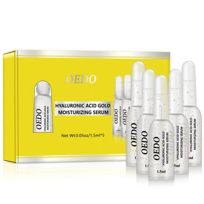 China Skin Revitalizer OEDO Face Care Riched Gold Hyaluronic Acid Effective Lightening Moisturizing Facial Serum for sale