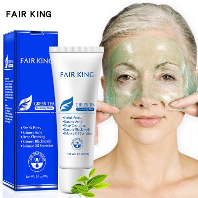 China Blemish Clearing Green Tea Blackhead Remover Acne Treatment Nose Oil-control Mud Pore Strip Cream Whitening Cream Skin Off Nose Skin for sale