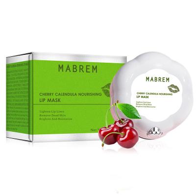 China MABREM Moisturizer Lip Mask Sheet Private Label for Sleep Mask Gold Cherry Calendula Nourishing Lip Mask for sale