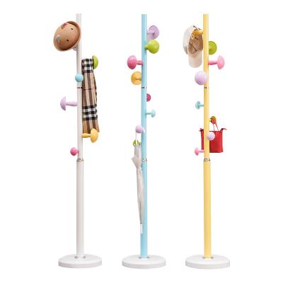 China Modern Custom high quality space saving colorful mushroom and leaf style coat and hat rack for sale