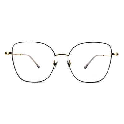 China TF3363 Duurzame titanium ronde bril frames op maat Unisex bril Te koop