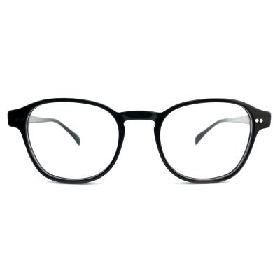 China FP2616 Trendy Acetate Optical Frame Unisex Full Rim Ronde Op maat gemaakte kleur Te koop