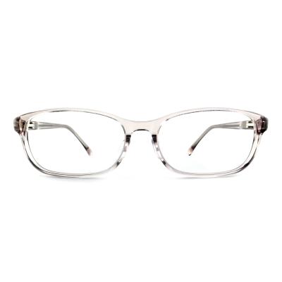 China FP2619 Stylish Acetate Optical Frame Full Rim Decoration Rectangle Voor bril Te koop