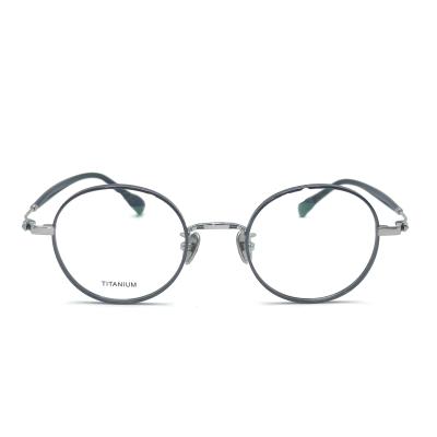 China TD065 Lichtgewicht Titanium frame met retro ronde oogleden Te koop