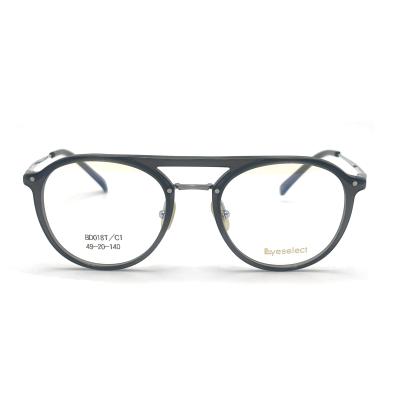 China BD018T Customized Acetate Metal Frames in Vintage Style with Customizable Colors for sale