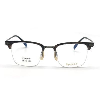 China BD003M Fashion Style Acetate Metal Frames with Customizable Options for sale