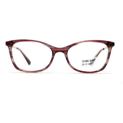 China AD198M Acetate Optical Frame with delicate temples zu verkaufen