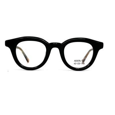 Κίνα AD229 Chic Unisex Round Acetate Sheet Γυαλιά με μήκος 145mm προς πώληση