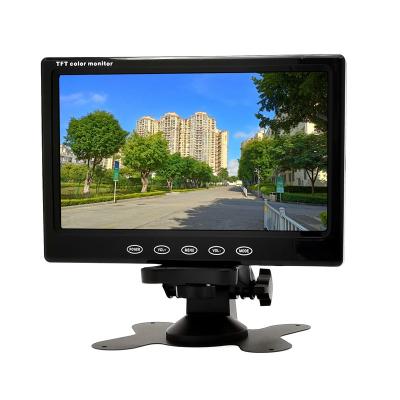 China Hd Resolution 800x480 Ultrathin Remote Control Touch Button Car Monitor With Auto Change Rear View Reversing System for sale