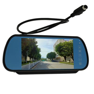 China Factory Direct Wholesale 7 Color Car Vehicle Rearview Mirror Monitor Split Screen For Dvd/Black Reverse VCR/Car Camera for sale