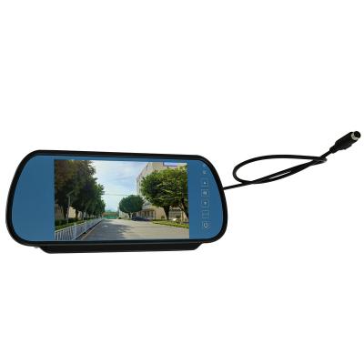 China Split Screen Support 12-36v Input OEM 7inch Rear View Mirror Monitor With Rca Connector OEM Rearview Monitor for sale