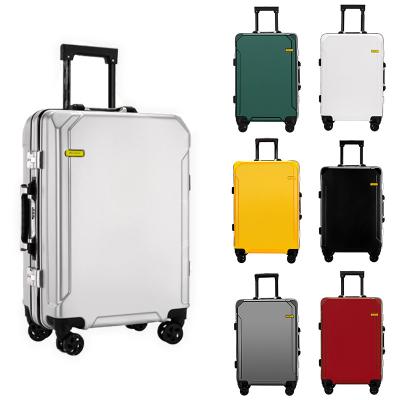 China Fashionable Hard Shell Trolley Luggage High Suitcase Zipper Suitcase Travel Bag Men Hard Shell Quality Customized Women PC Aluminum Frame Carry On Luggage for sale