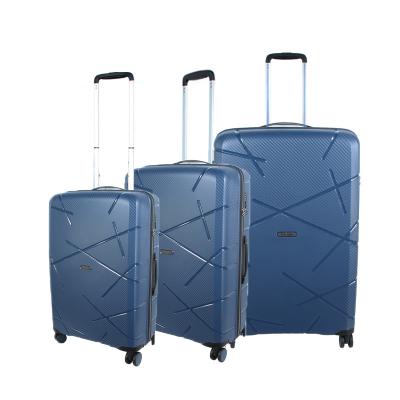 China PP Travel Trolley Luggage New Design 3pcs Set 100% PP Shell Suitcase Travel Luggage Set Hard for sale