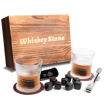 China Wholesale Farming Bar Accessories Ice Cube Gift Set Granite Whiskey Stones For Drinks Promotional Gift Set for sale