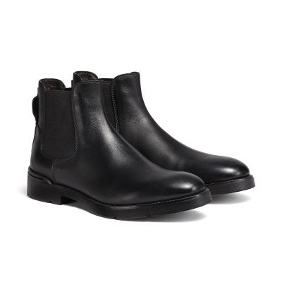 China New Winter Style Men's Leather Breathable Dress Chelsea Shoes Boots Wholesale for sale