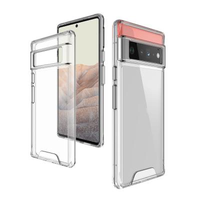 China Luxury PC Bumper Hard Phone Protector Phone Space TPU Back Cover For Google Pixel 6 Case Clear Space for sale