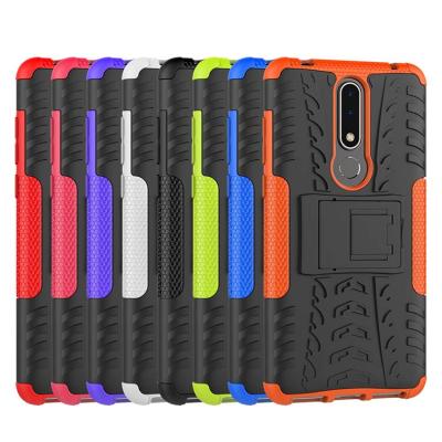 China Shockproof Dazzle Pattern Case For Nokia 3.1 Silicone Plus TPU+PC Shockproof Plastic Case for sale