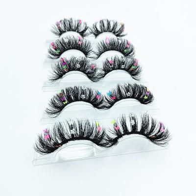 China Hot Seller Custom Full Volume Own Brand Lashes Fluffy/Natural 25mm Mink Lashes With Set Lashes for sale