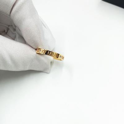 China CLASSIC 18K Gold Filled Plated Stainless Steel Rings For Women Jewelry for sale