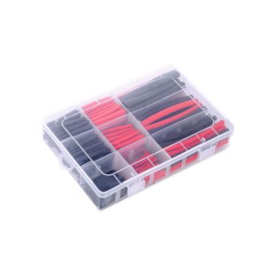 China FBRSG003 270PCS PE Boxed Red And Black Rubber Tube Heat Shrink Tube High Temperature Insulation Tube for sale