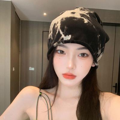 China Casual Hat Autumn Containment Baotou Hat Ladies Soft New Arrival Patch Bandana Sweater Beanie Hat for sale