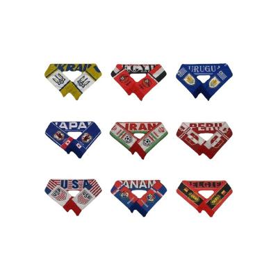 China Soccer Match Fans Football Club Velvet Scarf Football Cheering Scarves Fans Defender Club Soccer Scarf for sale