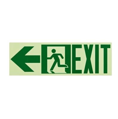 China Emergency Running Man Left/Right Photoluminescent Fire Exit Sign for sale