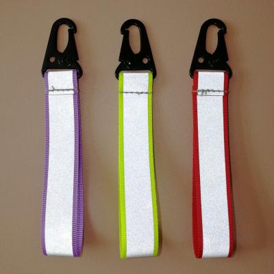 China Custom Luminescent Light Wristlet Keychain Bracelet 15cm*4cm Heat Transfer for sale