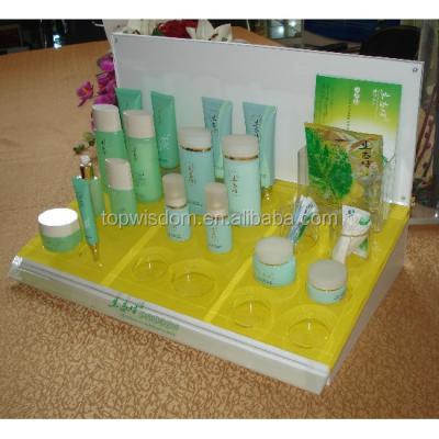 China Durable and eco-friendly retail countertop acrylic display stand for cosmetics, cosmetic display stand, acrylic pos display for sale