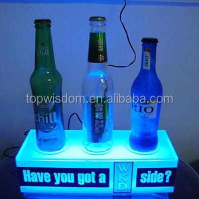 China Other Various Designs Are Available Acrylic Bottle Glorifier Led Lighting Base Display Use Customized Cheap Bestseller Clear OEM Or ODM Are All ABG-105 Welcomed for sale