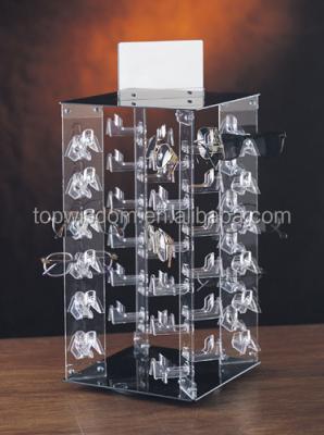 China Other Various Designs Are Available Crystal Clear Acrylic Eyeglass Display Stands Wide Eyeglass Shelf Sunglass Display for sale