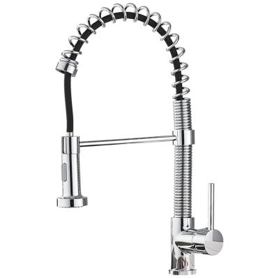 China Kitchen Thermostatic Black Spring Faucet Factory Direct Sales Faucets Basin Pull Vegetable Faucet for sale