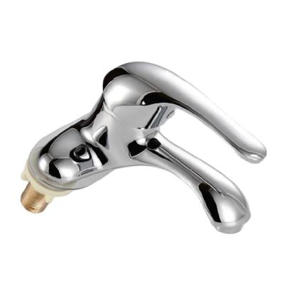 China Two hot and cold faucets China production thermostatic technology basin main faucet basin faucet for sale