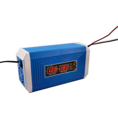 China Intelligent Auto Car Battery 12V/24V 10A Car Battery Charger with Digital LCD Display for sale