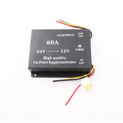 China Truck Car Voltage Converter Installed Step Down DC 24V To DC 12V Car Voltage Converter Frequency 50HZ Converter for sale