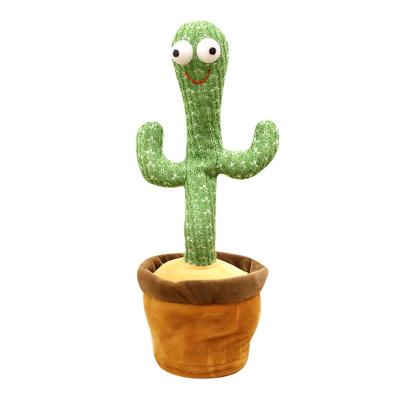 China Hot Selling Funny Stuffed Toys Tik Tok Sings And Dances Cactus Toy Plush Toy With Rechargeable for sale