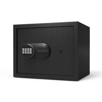 China Hotel Office Home Bank OUBAO Iron Steel Cabinet Low Price Digital Lock Black Safe Box Home Use Mini Cheap Electronic Personal Safes Security Safe Box for sale