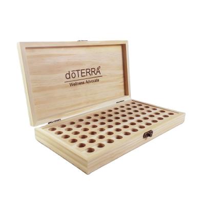 China Handmade Wholesale Custom 72 Bottles Open Gift Packaging Box Essential Oil Wooden Box for sale