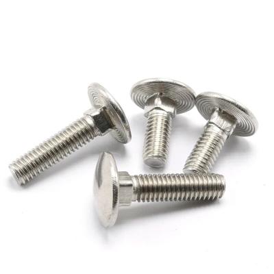 China Stainless Steel 304 DIN603 Carriage Bolt Mushroom Head Construction Square Neck Bolts M6 for sale