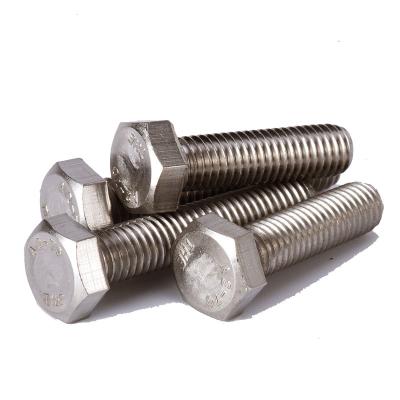 China DIN933 Most Common Hex Thread Bolt Stainless Steel Full Stainless Steel 2205 M16*90mm for sale