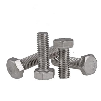 China DIN933 Most Common Hex Thread Bolt Stainless Steel Full Stainless Steel 2205 M16*80mm for sale