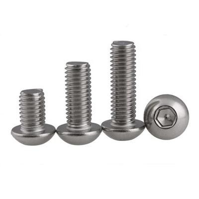 China HEX ISO7380 Stainless Steel Button 304 M2*4 Head Hex Socket Allen Screw for sale