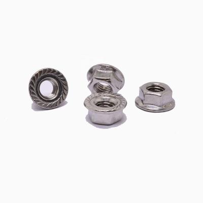 China DIN 6923 ss304 M8*1.25 heavy industry hex flange nut for sale