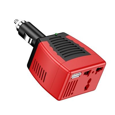 China With AC Plug Outlet USB Port 75W Power Inverter DC 12V To AC 220V/110V Car Inverter Power Converter for sale