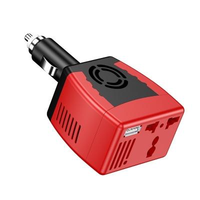 China With AC Plug Outlet Universal 110v 220v 150W Mini Car Power Inverter With Portable USB Port 5V 2.1A for sale