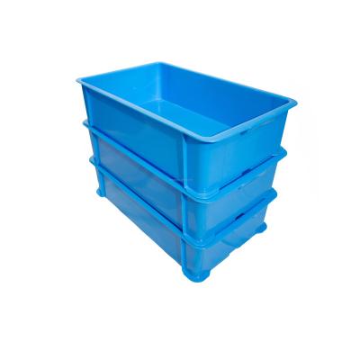 China High quality viable 574x389x130mm reusable mobile stacking plastic box with lip for sale for sale