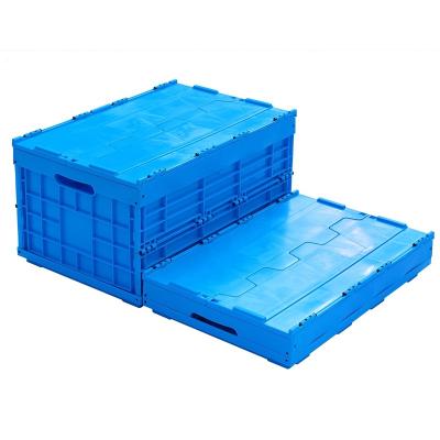 China Hot Selling Heavy Duty Collapsible Stackable Collapsible Foldable Vegetable and Fruit Plastic Container for sale