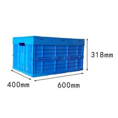 China Wholesale Collapsible Collapsible Stackable Plastic Logistics Collapsible Box Crate For Storage for sale